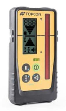 Topcon LS-100D receiver for the Topcon RL-H5A rotating laser level. Topcon RL-H5A rotating laser level review.