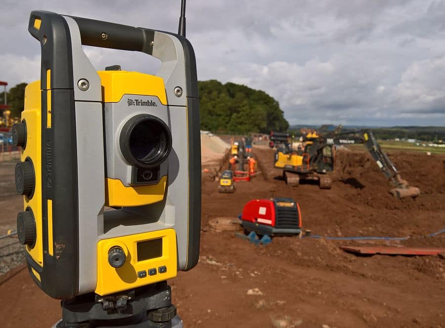 Trimble Robotic Total Station at Work