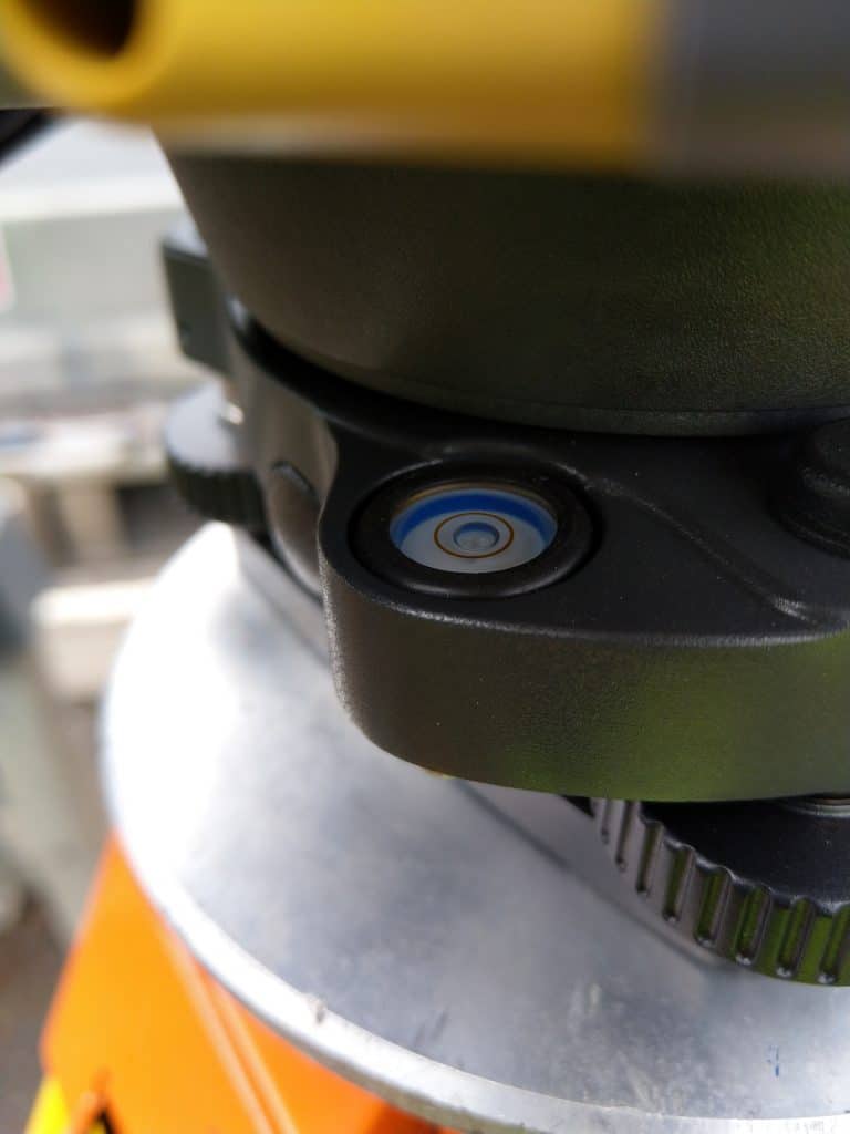 Plate Bubble Check, one of the Total Station checks.