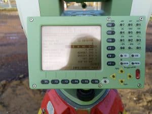 Leica TCRP1205 Screen Showing Free-Station Result, also known as a resection.