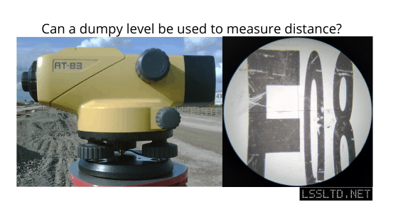 Can a dumpy level be used to measure distance?