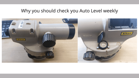 auto level checks to be done weekly
