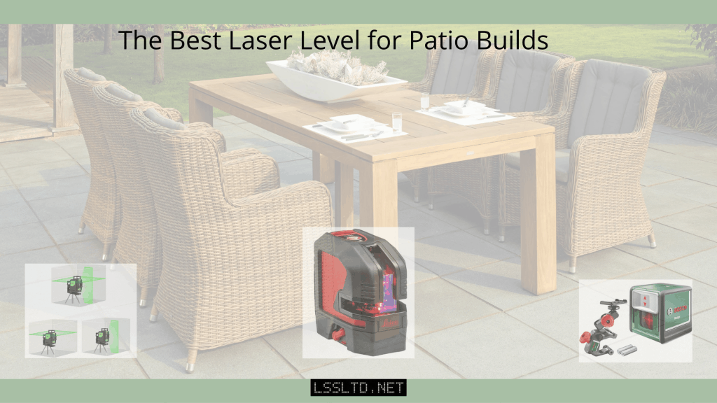 laser level for patio builds