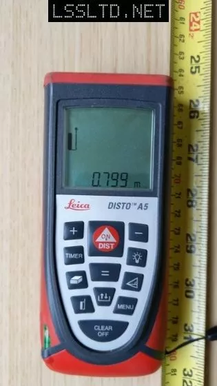 Checking a Laser Tape Measure