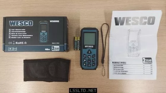 Wesco WS8910 Laser Tape Measure