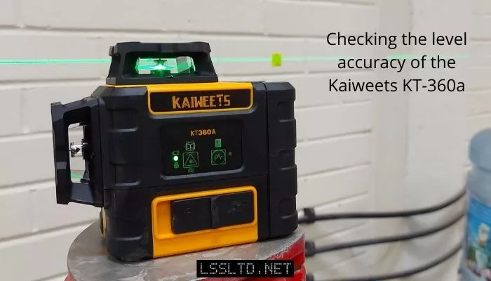 Checking the level accuracy of the Kaiweets KT-360a